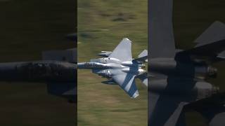 Sound Up!! 🔊 🇺🇸 F-15 Eagle Rippin Through The #machloop Wales,  #aviation #avgeek #usaf #f15eagle