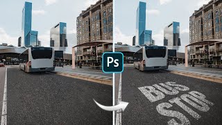 Realistic Text Blend Effect - Adobe Photoshop - Photoshop Tutorial