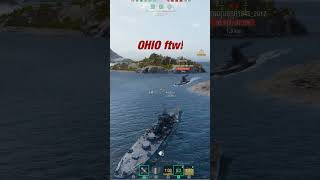 Battleship Ohio with a 93000 dev strike - World of Warships