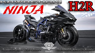 Kawasaki Ninja H2R | Twin Turbo + Supercharger + NOS Nitro Boost | Movie Film | 4K