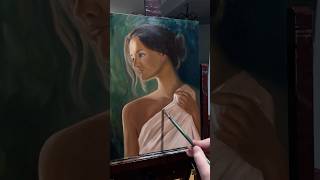 Oil painting process 🌿🌱 #oilpainting #artshorts #oilportrait #draw #artists