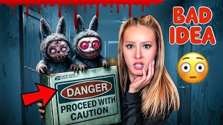 UNBOXING HAUNTED LABUBU’S AT 3 AM 🫢🫣*BAD IDEA* #labubu #haunted #trend #unboxing #satisfying #omg