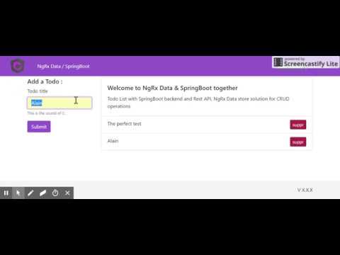 SpringBoot NgRx Data / Bootstrap 4