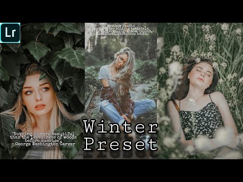 Winter Preset  | Lightroom Adobe Preset Tutorials | Free Preset