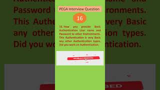 question -16 pega interview questions #pega #integration  pega interview questions