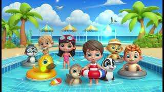 "Swim Safe Song 2 | Learn Water Safety with Fun and Catchy Tunes!" Cartoon Nursery Rhymes Children