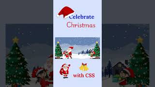 Create a Beautiful Christmas Animation with CSS | Merry Christmas #shorts #webdesign #christmas #css