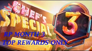 ROYAL PASS MONTH THREE TOP REWARDS