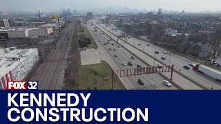 Kennedy Expressway construction resumes Tuesday, what to know
