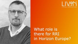 Erich Griessler - What Role is there for RRI in Horizon Europe?
