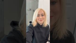Root touch up #hairdiy #bleachingroots #bleach #blonde