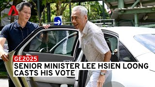 GE2025: Senior Minister Lee Hsien Loong casts his vote