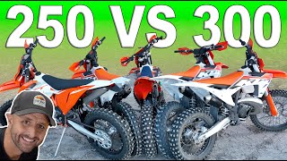 250 vs 300 2 Stroke Dirt Bike -  Which should you buy and why?