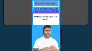 are null values equal to a zero in SQL? #sqldevelopment #sqlinterview #sql #jobinterview #leetcode