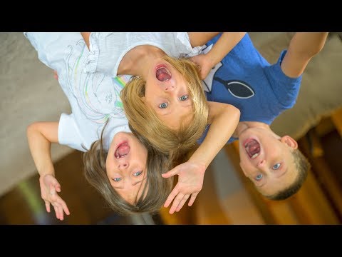 Funny Kids Video Playing Pretend being Upside Down | Kid Make Believe Fun