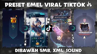 KUMPULAN PRESET ML VIRAL TIKTOK TERBARU ✨🥶