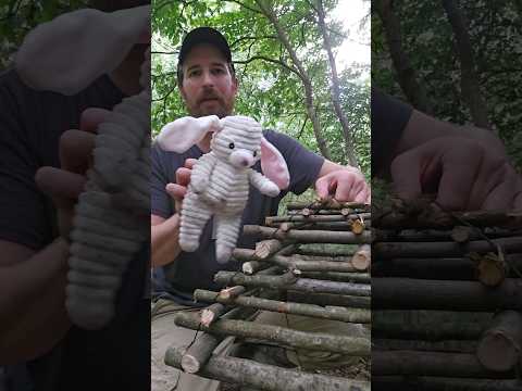 Making a survival cage trap for small animals or birds