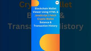 🧾 Build a Blockchain Wallet Tracker in 60 Seconds! ⛓️💼 (HTML, CSS, JS)