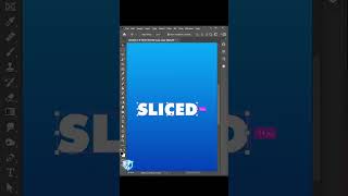 Create Sliced Text Effect - Short Photoshop Tutorial #shorts #photoshop