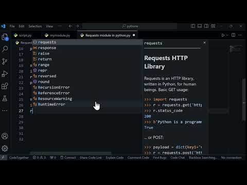 Requests module in python