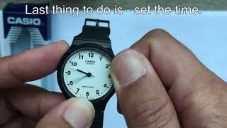 Battery change of Casio MQ-24/MQ-27 series with MIYOTA Cal.2035 movement