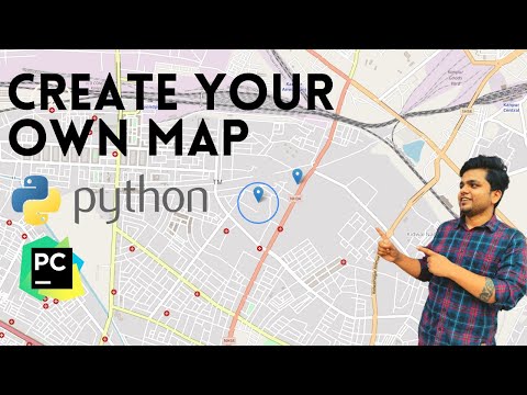 How to make map using python[Hindi tutorial]|python project|Learn python