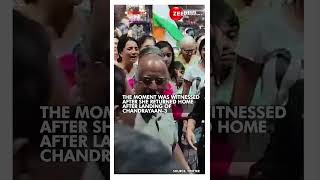 ISRO Scientist Parvathi Gets Rousing Welcome In Bengaluru | #chandrayaan3 #isroscientists #viral