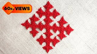 Hand Embroidery Design | Sindhi Taka | Kutch Work | #Pancholu | Gujarati work | પંચોળુ | FirstThread