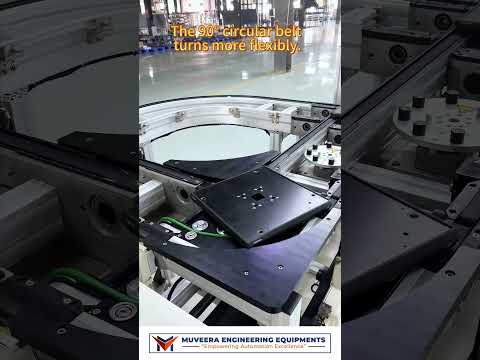 Optimize Material Flow with Our 90° Circle Belt Conveyor #Muveera