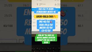 138.5/200✅SSC CGLT1 OLIVEBOARD MOCK-16#ssc #cgl #ssccgl #youtubeshorts #livemocksolution #oliveboard