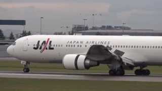 Air Canada 777, JAL 767 Landings at Vancouver YVR