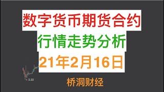 2月16日数字货币BTC比特币ETH以太坊行情走势分析—【桥洞财经】