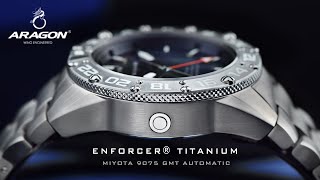 ARAGON® Enforcer Titanium GMT Automatic (Coming Soon)