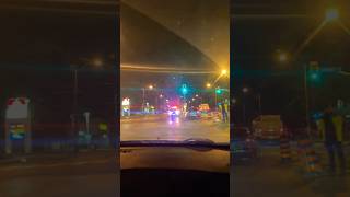 Crazy Roadworks Everywhere #canadalife #driving #traffic #police #nightlife #roadblock #scarborough