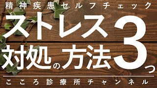 【ストレス】ストレス対処の方法3つ【精神科医が11.5分で説明】ストレスケア｜ストレス対策｜心療内科