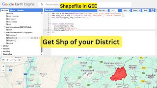 Export Districts shapefile in GEE : Google earth engine