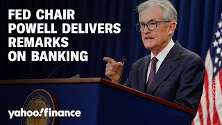 Fed Chair Jerome Powell delivers remarks on bank regulation