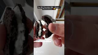 Day 66: Chocolate Milk + Oreos + Marshmallows 🍫🔥 #yasence #oreo