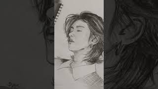 BTS 💜 Hyung line sketch 🫶 Like and Subscribe #bts #btsfanart #youtubeshorts #shorts