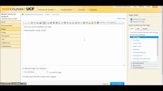 How to Navigate Webcourses and Create a Group Wiki