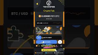 17-04-25 Today's #CryptoTab Daily Mining #BTCFree Mining  BTC 