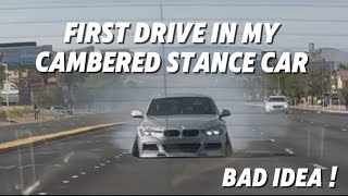 TOOK MY CAMBERED BMW TO A CAR MEET (GONE WRONG!)