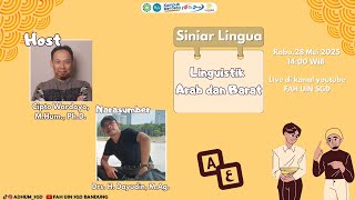Siniar Lingua | Linguistik Arab dan Barat - Drs. H. Dayudin, M.Ag. (2)