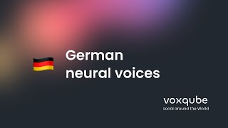 VoxQube | German (GER) Neural Voices