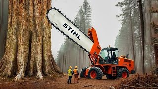 Dangerous Tree Felling & Powerful Wood Machines – Extreme Logging, Milling & Construction Tech!