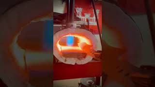 Heat treating a recurve fighter #knifemaker #knife #knifemaking #bladesmith #blade #handforged