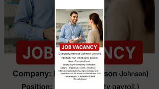 (Johnson & Johnson) Hiring Now | PSR Job in Assam | Latest Job update #shorts #jobupdate