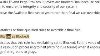 Pega Interview questions and answers Rule availability