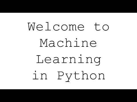 Welcome to Machine Learning in Python!