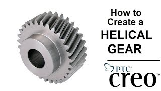 How to Make a Helical Gear in Creo 3.0 | theMechanica | Creo Beginner Tutorial 2021